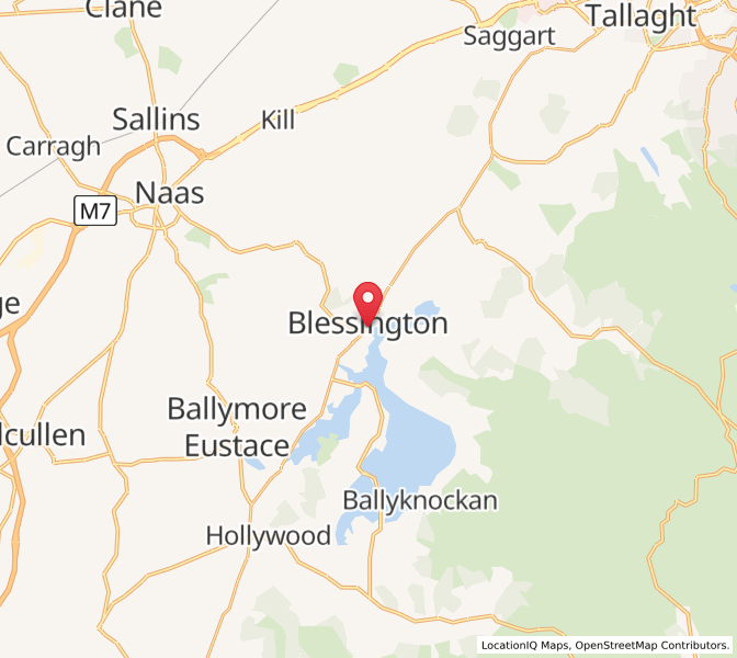 Map of Blessington, LeinsterLeinster