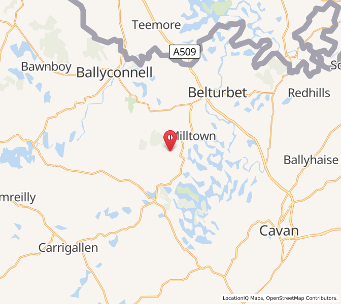 Map of Drummullagh, UlsterUlster