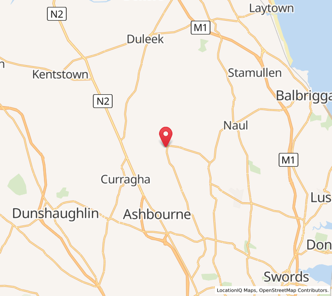 Map of Garristown, LeinsterLeinster
