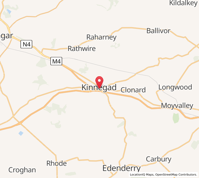 Map of Kinnegad, LeinsterLeinster