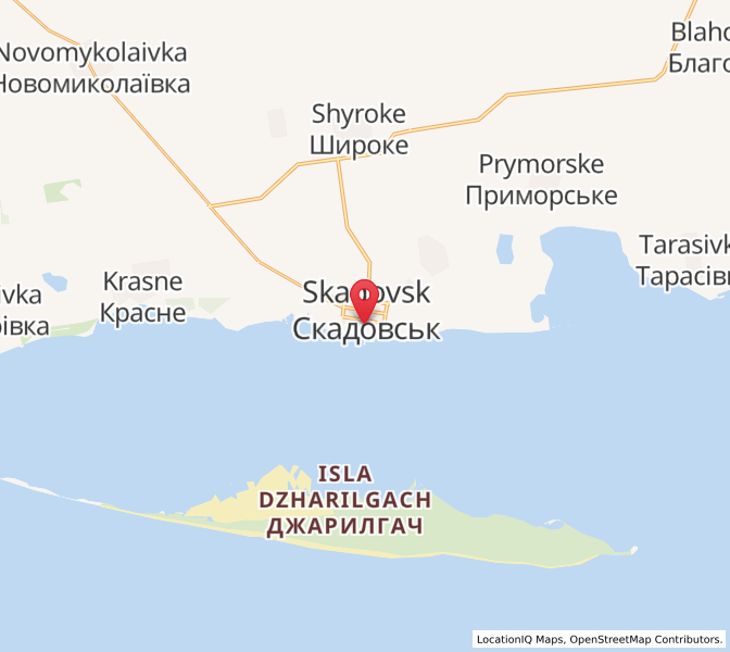 Sunrise and sunset times in Skadovsk, Kherson