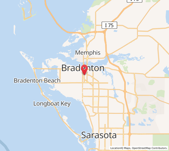 Map of 34208, Florida