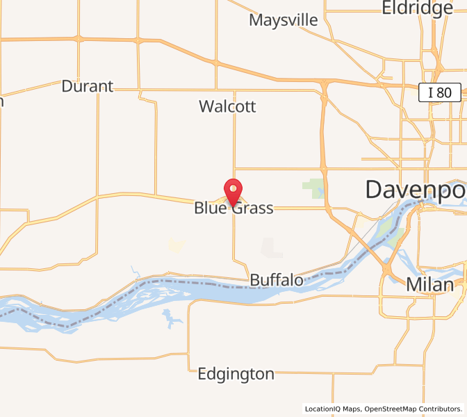 Blue Grass, IA Sunrise and Sunset Times