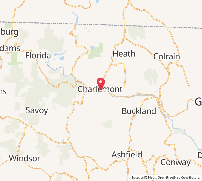 Sunrise and sunset times in Charlemont, MA