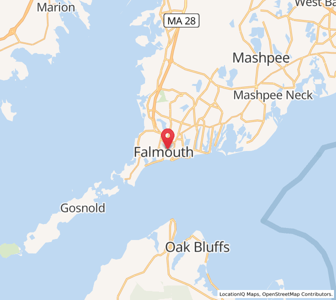 Map of Falmouth, Massachusetts