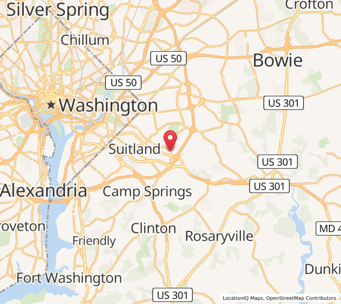 Map of Forestville, Maryland