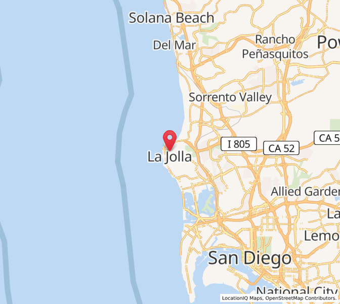 Map of La Jolla, California