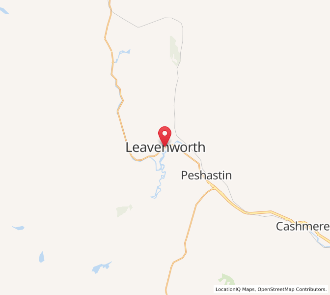 Map of Leavenworth, Washington