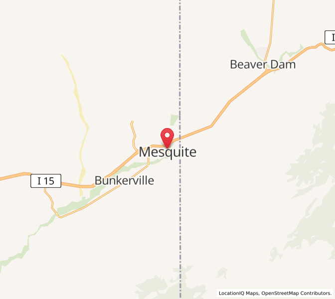 Map of Mesquite, Nevada