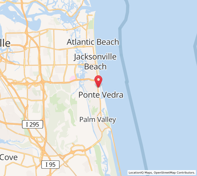 Map of Ponte Vedra Beach, Florida