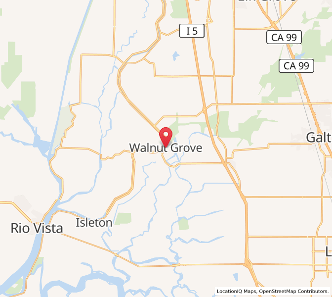 Map of Walnut Grove, California