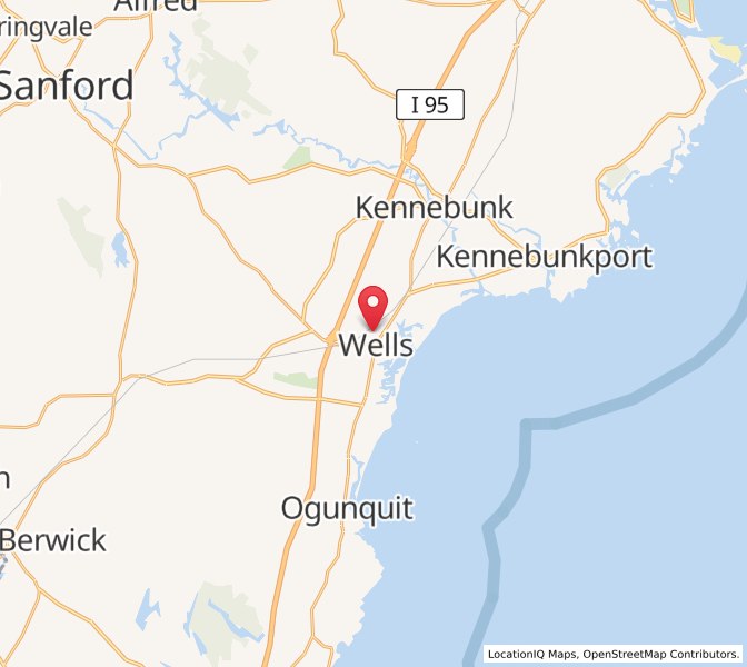 Map of Wells, Maine
