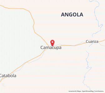 Map of Camacupa, Bíe