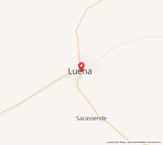 Map of Luena, Moxico