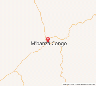 Map of Mbanza Kongo, Zaire
