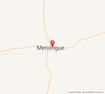 Map of Menongue, Cuando Cobango