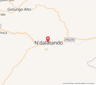 Map of N’dalatando, Cuanza Norte