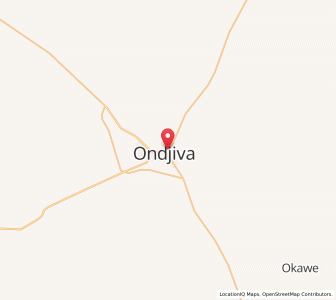 Map of Ondjiva, Cunene
