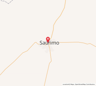 Map of Saurimo, Lunda Sul