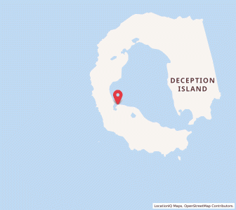 Map of Decepción Base, South Shetland Islands