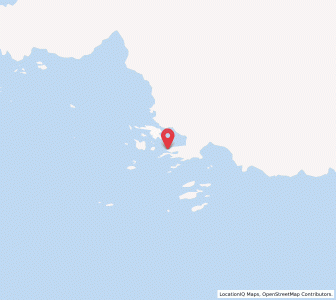 Map of Palmer Station, Antarctic Peninsula
