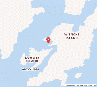 Map of Port Lockroy, Antarctic Peninsula