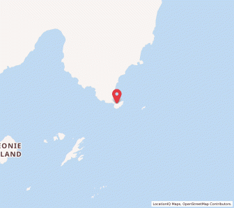Map of Rothera Research Station, Antarctic Peninsula