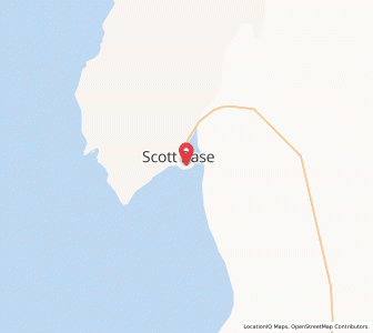 Map of Scott Base, Ross Sea