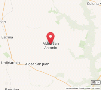 Map of Aldea San Antonio, Entre Rios