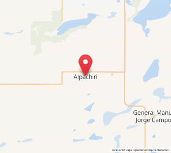 Map of Alpachiri, La Pampa