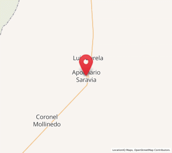 Map of Apolinario Saravia, Salta