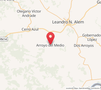 Map of Arroyo del Medio, Misiones