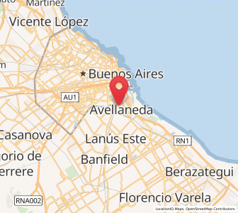 Map of Avellaneda, Buenos Aires