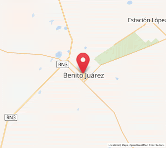 Map of Benito Juárez, Buenos Aires