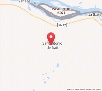 Map of Berón de Astrada, Corrientes
