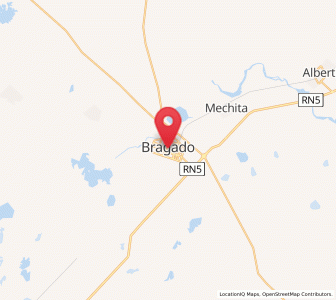 Map of Bragado, Buenos Aires