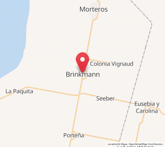 Map of Brinkmann, Cordoba