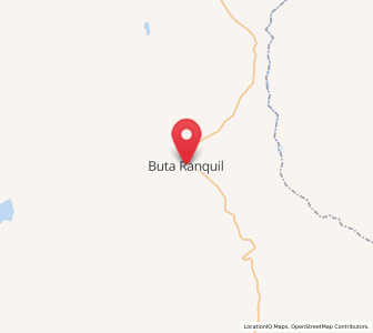 Map of Buta Ranquil, Neuquen