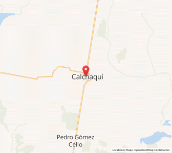 Map of Calchaquí, Santa Fe
