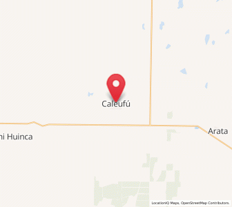 Map of Caleufú, La Pampa
