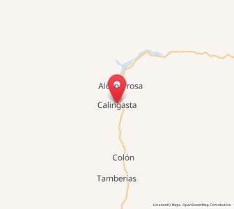 Map of Calingasta, San Juan