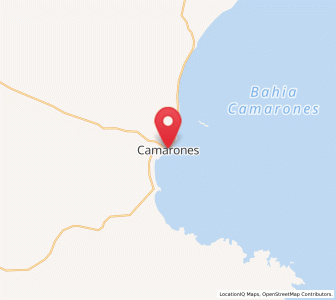 Map of Camarones, Chubut
