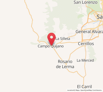 Map of Campo Quijano, Salta