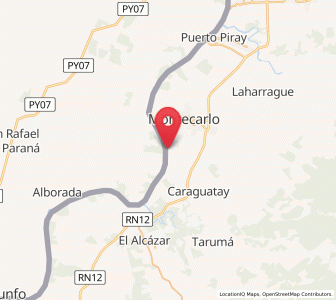 Map of Caraguatay, Misiones