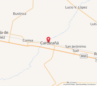 Map of Carcarañá, Santa Fe