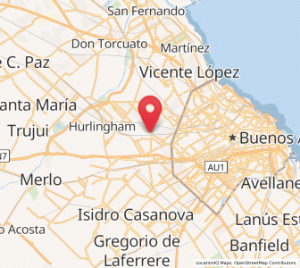 Map of Caseros, Buenos Aires