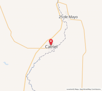 Map of Catriel, Rio Negro