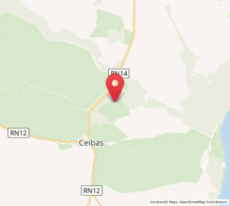 Map of Ceibas, Entre Rios