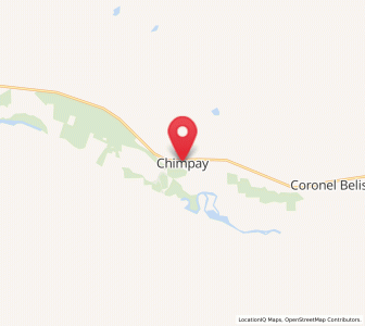 Map of Chimpay, Rio Negro