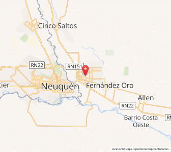 Map of Cipolletti, Rio Negro